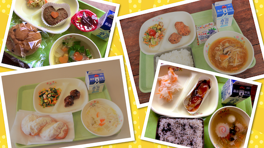 自校給食は100% 育てた食材が給食で食べられる